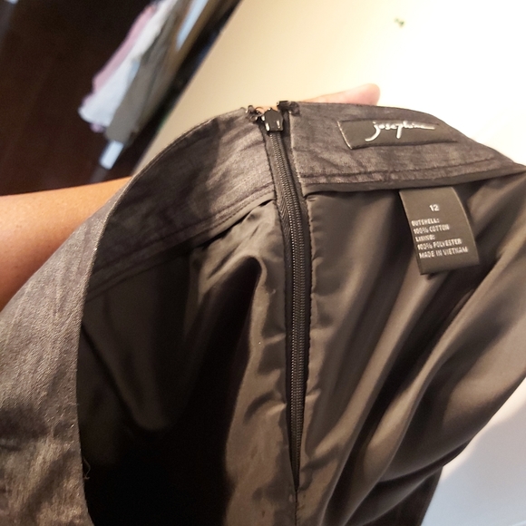 Pencil dark gray size 12 skirt - Picture 7 of 8